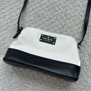 Kate Spade Black and Cream Crossbody Purse